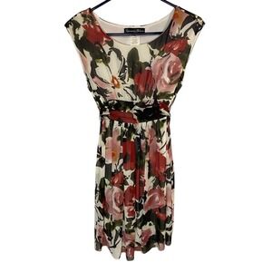Appropriate Behavior Floral MIDI Dress Size Small Wedding Guest Date Night
